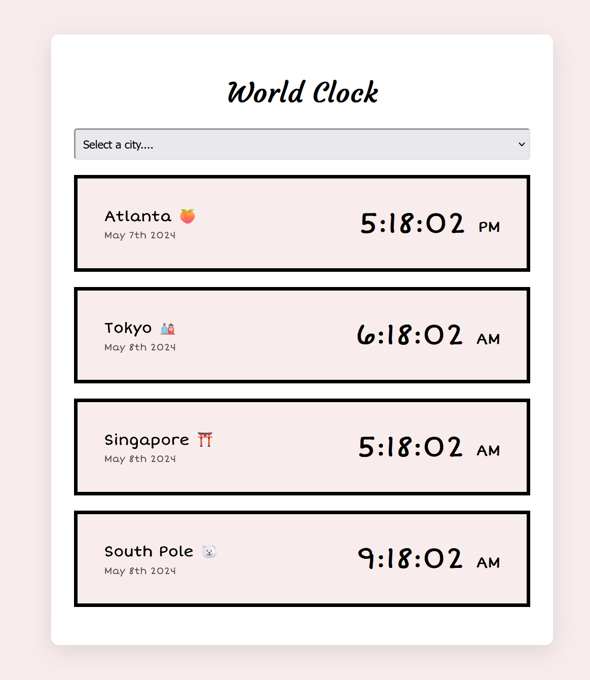 world-clock App preview